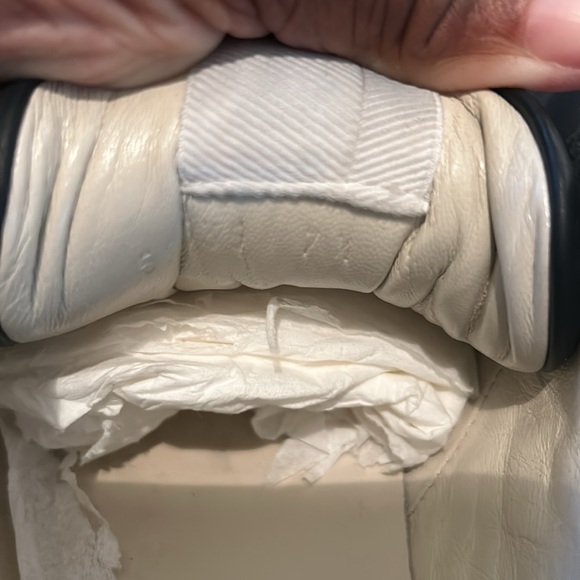 GUCCI SNEAKERS MENS BLACK LEATHER RHYTON WEB (Chas) - Picture 5 of 6